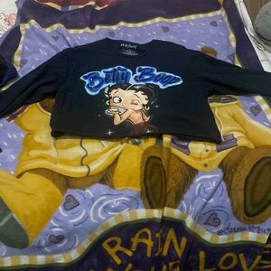 Long sleeve , graphic betty boop shirt , size LARGE